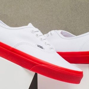VANS Canvas Shoes with Red Soles
